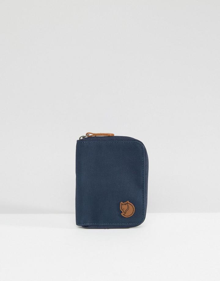 Fjallraven Zip Wallet In Navy - Navy