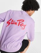 Stan Ray Logo Sweatshirt In Purple