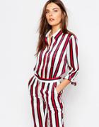 Finders Keepers Stripe Shirt - Burgundy Stripe