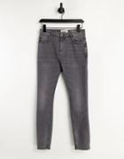 Pull & Bear Carrot Jeans In Gray-grey