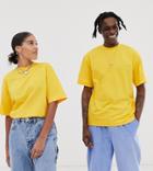 Collusion Unisex T-shirt In Yellow