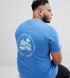 D-struct Plus Back Print Palm T-shirt - Blue