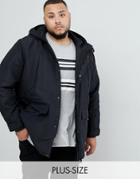 Only & Sons Parka With Fleece Lined Hood - Black