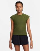 Nike X Serena Design Crew Cap Sleeve T-shirt In Green