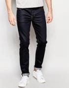 Wesc Alessandro Slim Fit Jean Raw Clean Wash - Navy