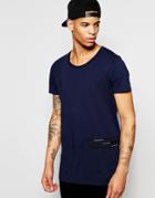 Junk De Luxe Statement T-shirt - Navy
