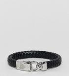 Noose & Monkey Black Graded Leather Bracelet (+) - Black