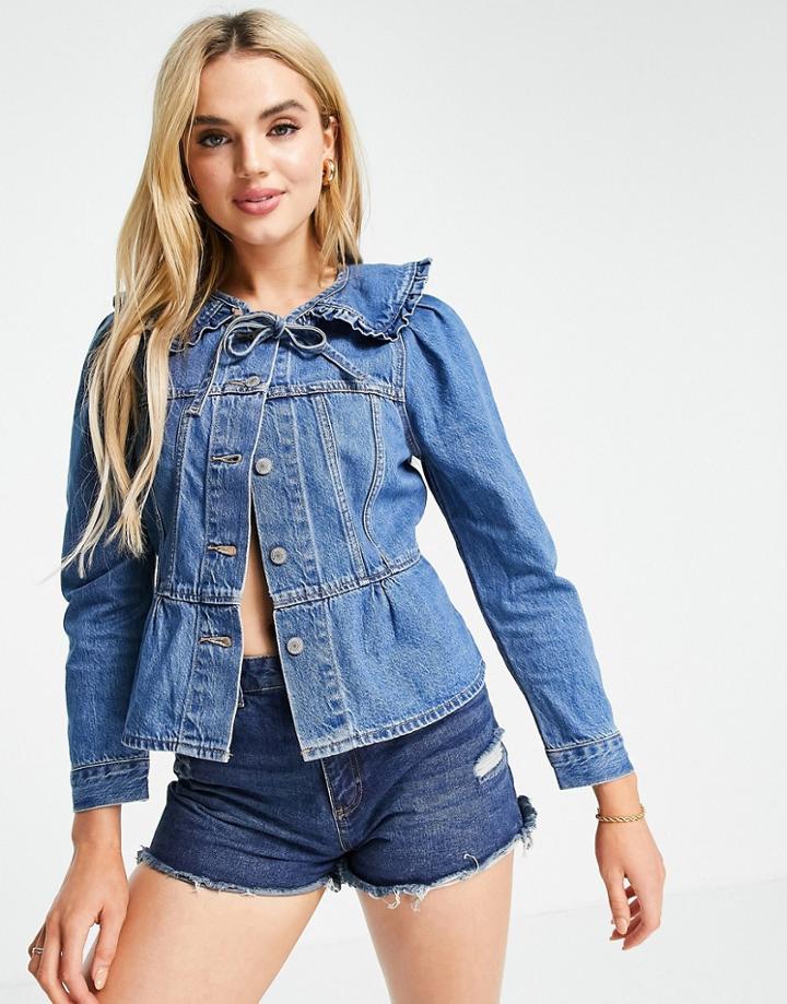 Levi's Prairie Trucker Jacket In Mid Wash-blues