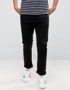 Esprit Slim Fit Jean With Distressing - Black