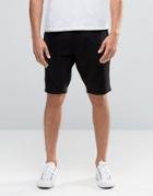 Kubban Raw Edge Jersey Shorts - Black