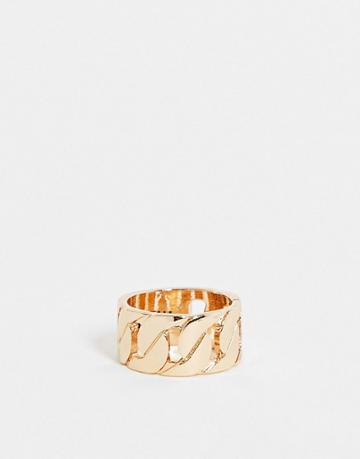 Wftw Chain Ring In Silver-gold