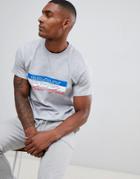 Boohooman T-shirt With Bronx New York Print In Gray - Gray