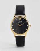 Limit Black Face & Leather Watch 6207.37 - Black