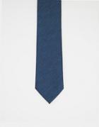 French Connection Plain Tie In Soft Blue