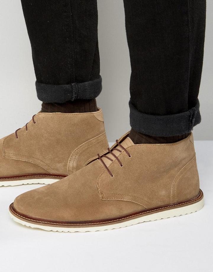 Kg By Kurt Geiger Suede Chukka Boots - Tan