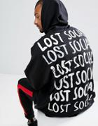Asos Extreme Oversized Hoodie With Text Print - Black