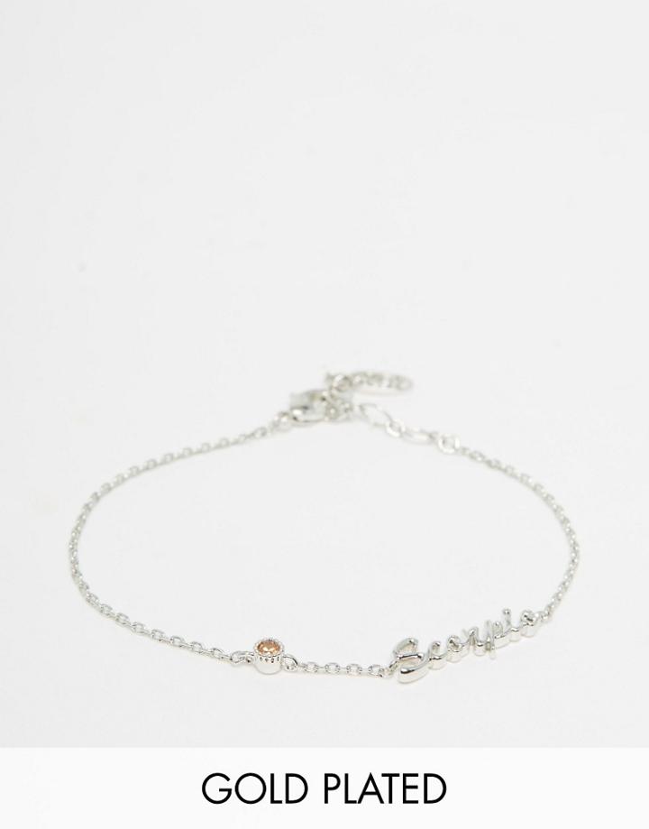 Astrid & Miyu Scorpio Zodiac Bracelet - Silver
