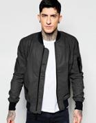 Alpha Industries Ma1 Reflective Bomber Jacket Slim Fit - Black