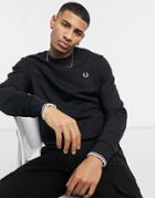 Fred Perry Crew Neck Sweatshirt In Black