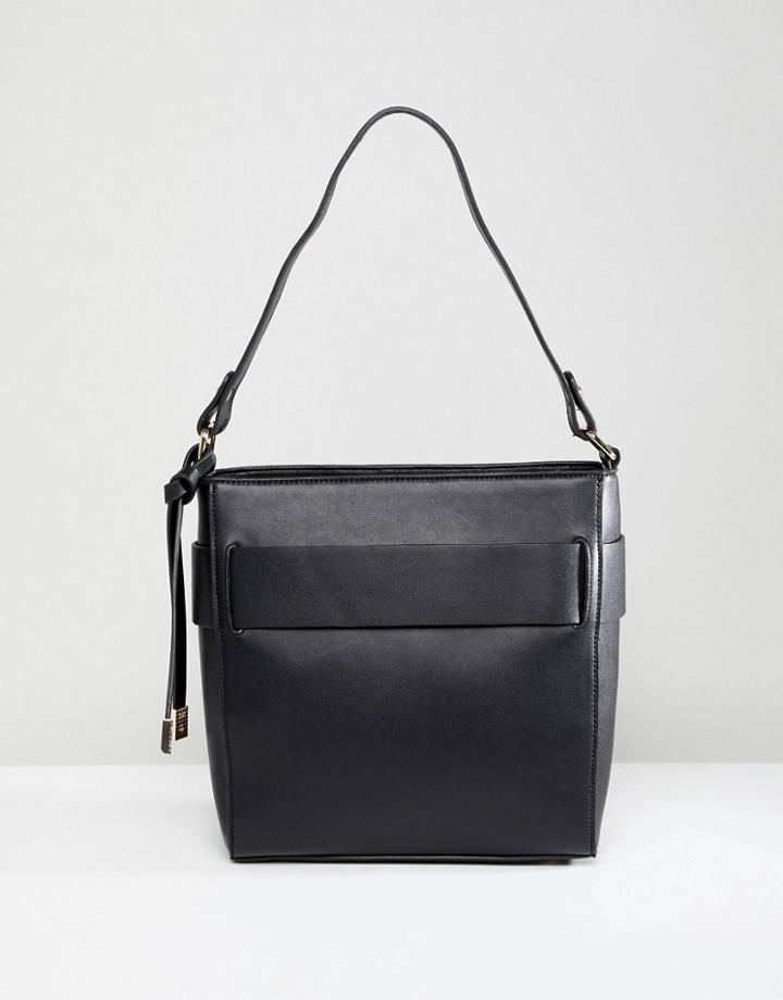 Park Lane Minimal Shoulder Bag - Black