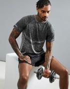 Threadbare Active Crew Neck Gym T-shirt - Gray