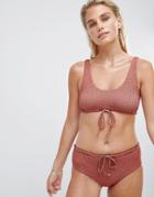 Zulu & Zephyr Bikini Bottom In Multi-orange