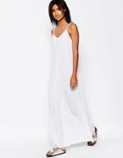 Asos Strappy Maxi Dress - White