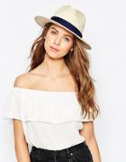 Boardwalk Classic Straw Trilby - Natural