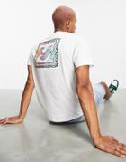 Billabong Crayon Wave Back Print T-shirt In White