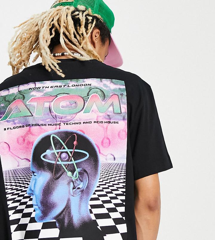 Collusion Atom T-shirt In Charcoal-gray
