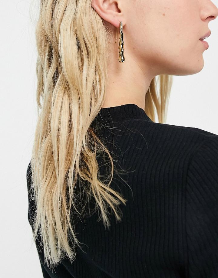 Weekday Helin Earrings In Gold