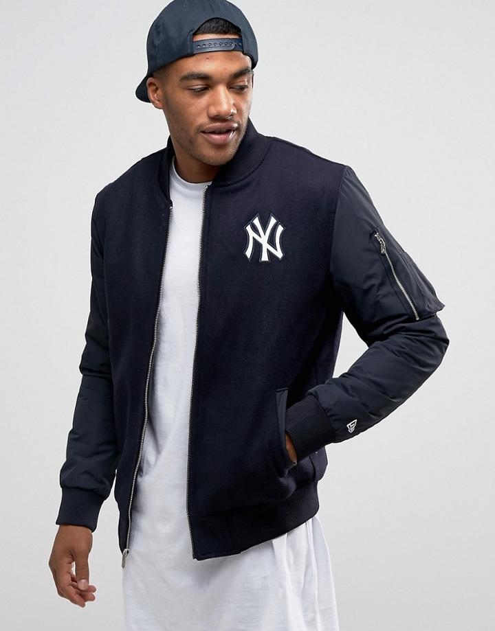 New Era Yankees Bomber Jacket - Navy