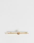 Asos Design Hair Clip With Knot In Gold Tone - Gold