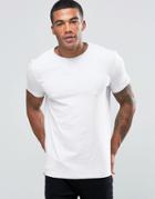 Asos Muscle T-shirt With Crew Neck In Light Gray Marl - Gray