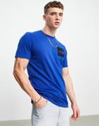 The North Face Fine T-shirt In Blue-blues