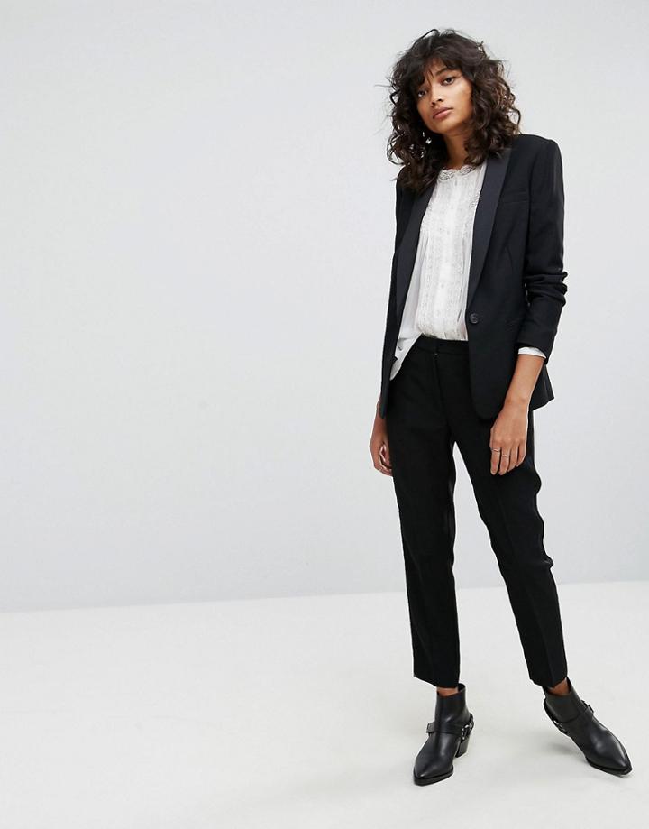 All Saints Selma Cropped Pants - Black