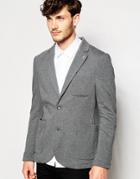 Peter Werth Jersey Blazer In Slim Fit - Gray Marl