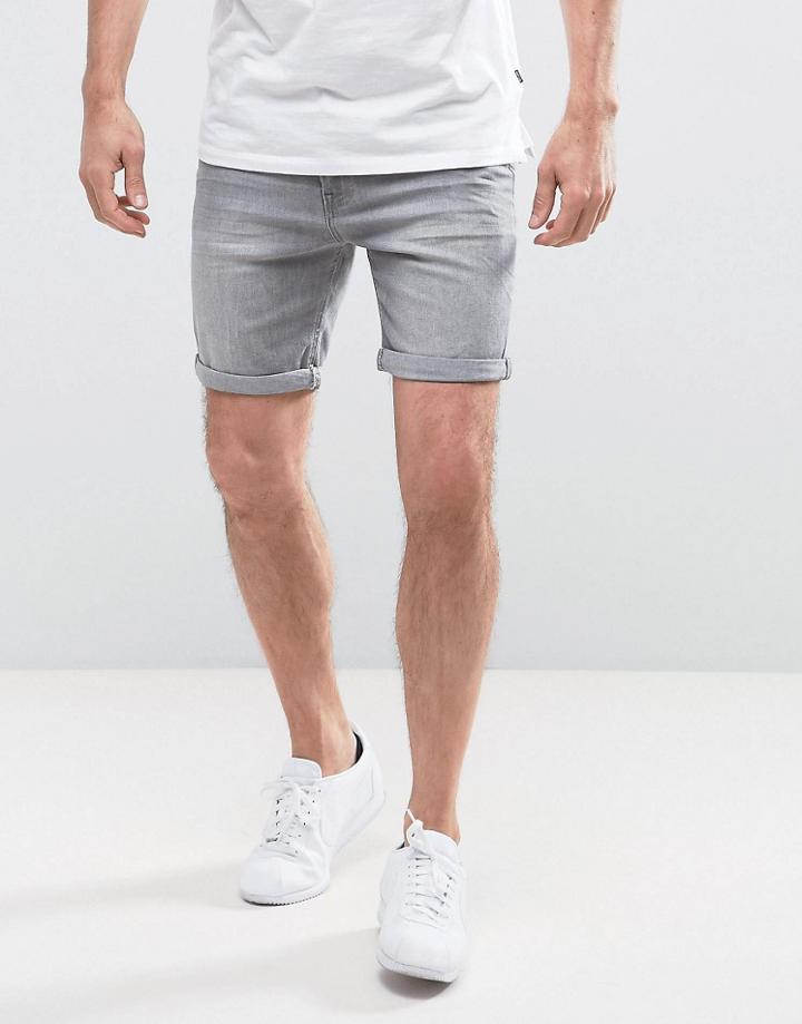 Lee Slim Fit Denim Short Summer Gray - Gray