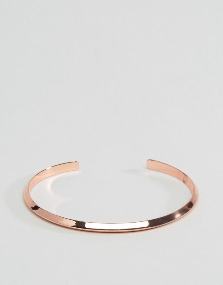 Asos Bangle In Copper - Brown