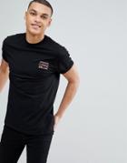 New Look T-shirt With 1992 Embroidery In Black - Black