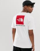 The North Face Red Box Heavyweight T-shirt In White