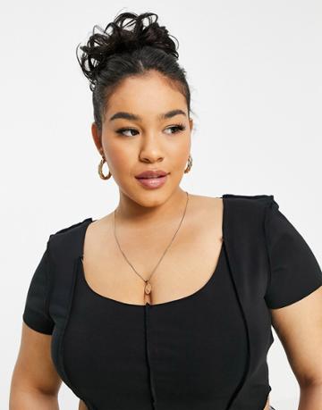 Lullabellz Premium Messy Bun Hair Up Scrunchie-brown
