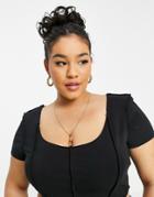 Lullabellz Premium Messy Bun Hair Up Scrunchie-brown