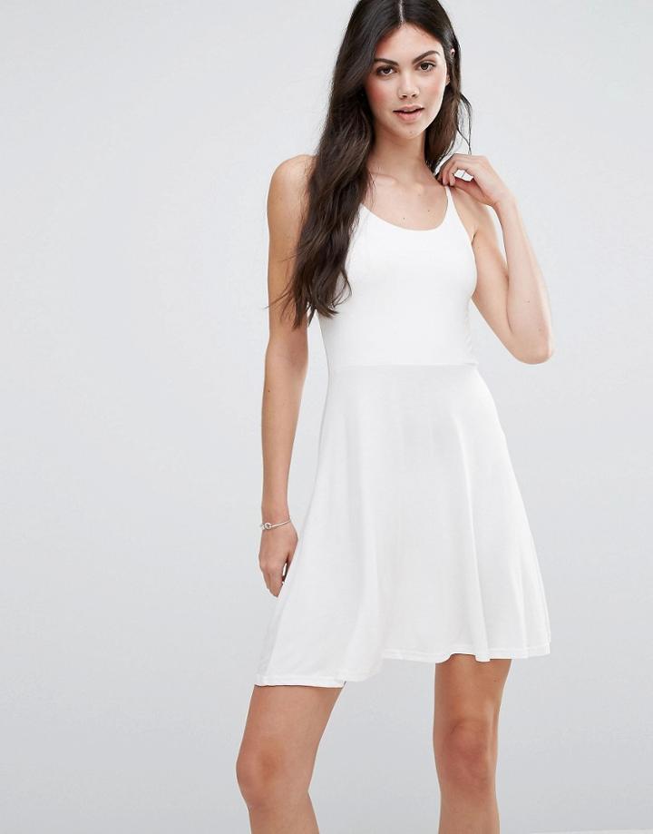 Daisy Street Cami Skater Dress - Cream