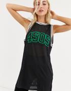 Asos 4505 Long Line Basketball Tank