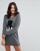 Louche Mr Badger Sweater Dress - Gray