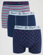 Original Penguin 3 Pack Boxer Shorts - Navy