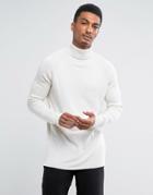 Weekday Trey Turtleneck Sweater - White