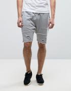 Cayler & Sons Drop Crotch Shorts With Distressing - Gray