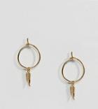 Orelia Gold Plated Mini Horn Hoop Earrings - Gold